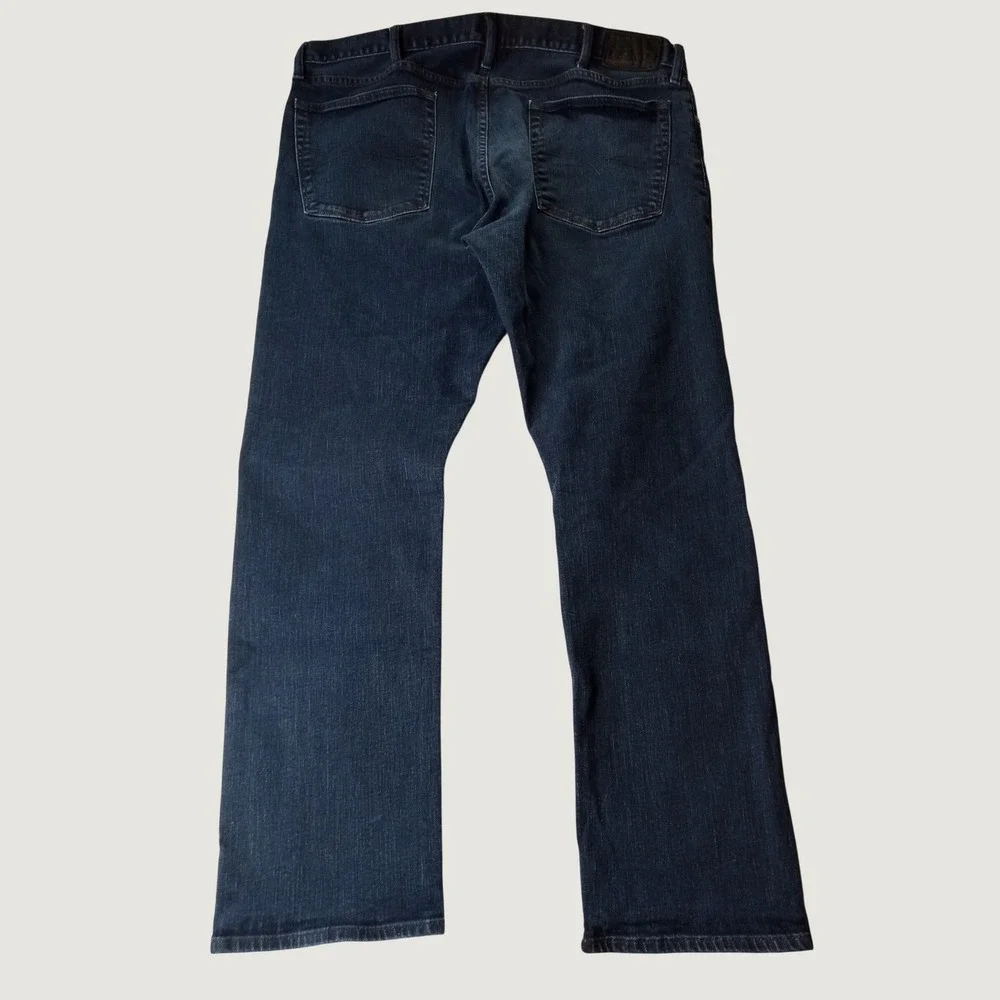 Polo Ralph Lauren Hampton Relaxed Straight Jeans Mens 40x32 Dark Blue Wash Denim